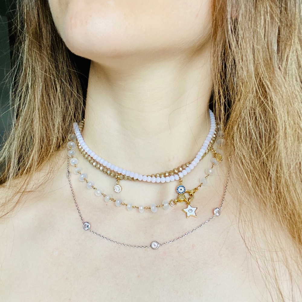 Sterling Silver Simple Sparkle Necklace